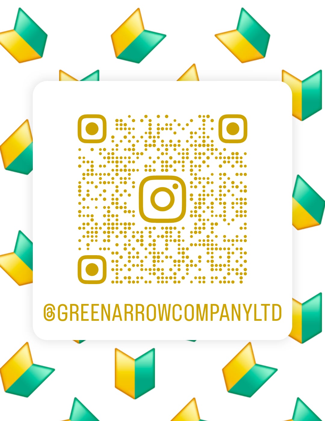 Instagram QR code — @greenarrowcompanyltd